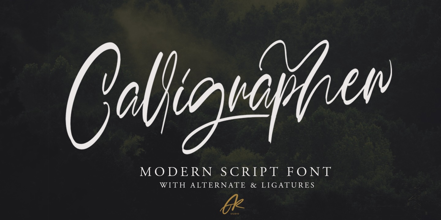 Calligrapher Font preview